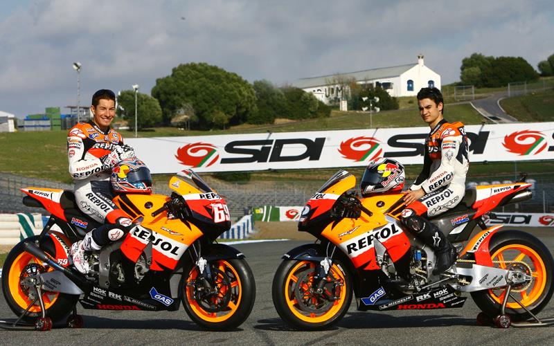 No pneumatic valve motor  for Nicky Hayden and Dani  Pedrosa  